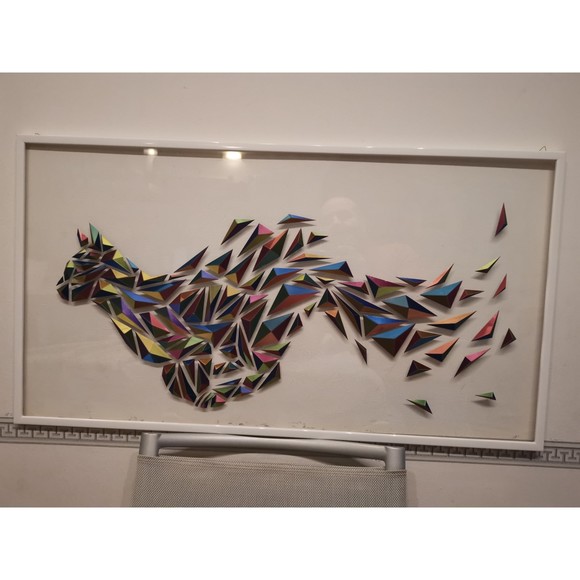 DGEmily Geometric Cat Wall Art | Large-Scale Wall Decor | Custom Sizes!! - Picture 5 of 6